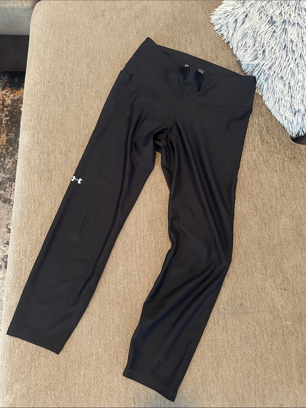 Under Armour Black High-Waist Performance Leggings- L